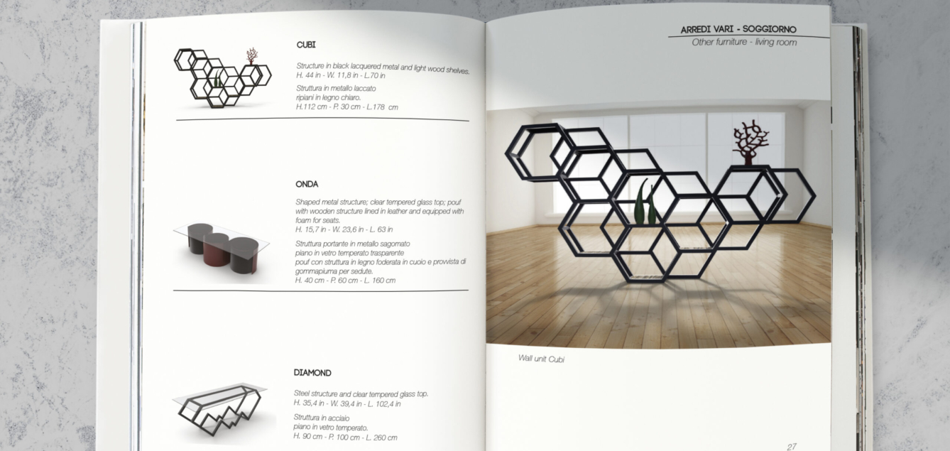 Magazine mockup with a blank space